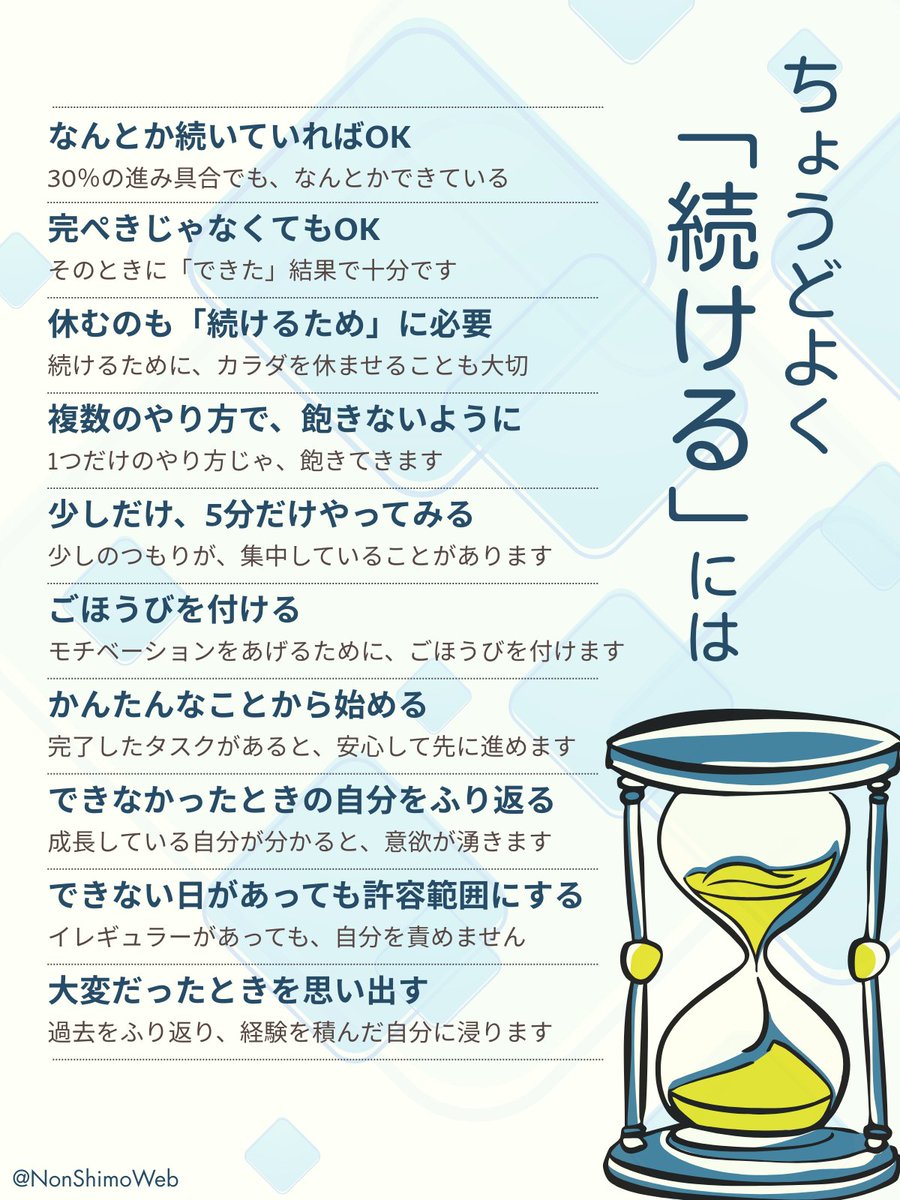 ちょうどよく続けると、
いつのまにか出来ているかも。