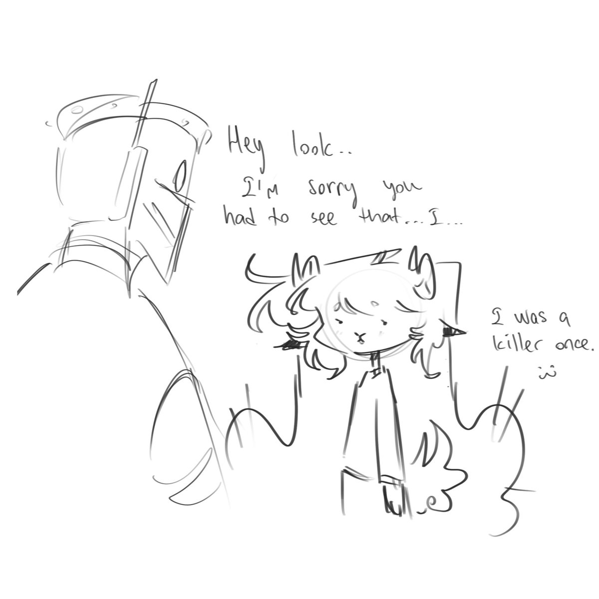 fluffizer's tweet image. Stupid oc doodles