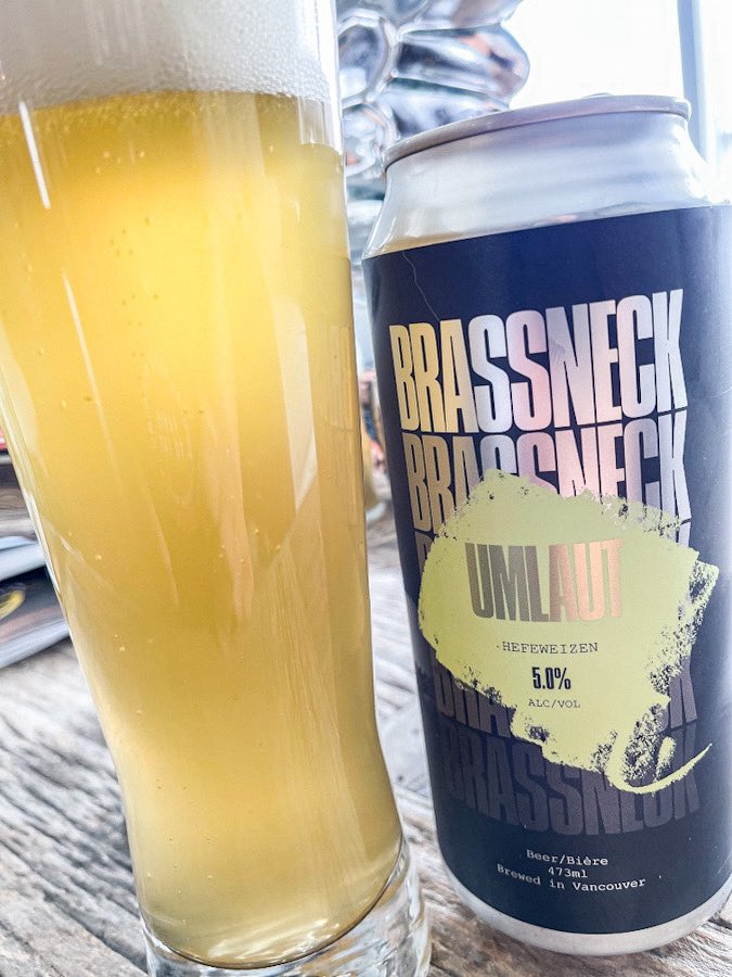 Umlaut Hefeweizen from <a href="/Brassneckbrew/">Brassneck Brewery</a>.  

victoriaweekendbeerbuzz.wordpress.com/2025/07/12/bra…
