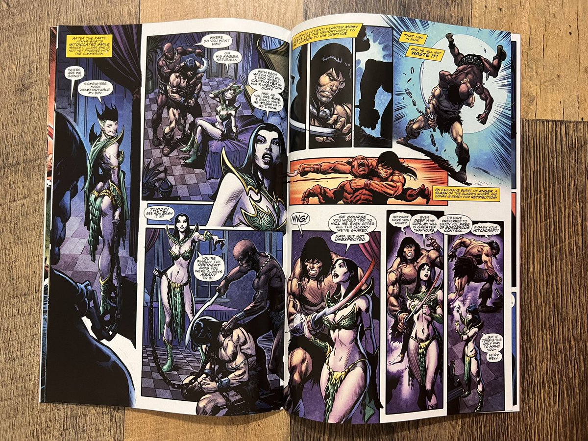 bkthd's tweet image. Conan The Barbarian #22: Another great issue. Conan is tossed to the gladiator pits, fights for survival & looks for an opening to escape. Great read and great art, delivers every month. W:@JimZub A:@FernandoDagnino C:@DiegoR_Colorist @ComicsTitan #comics