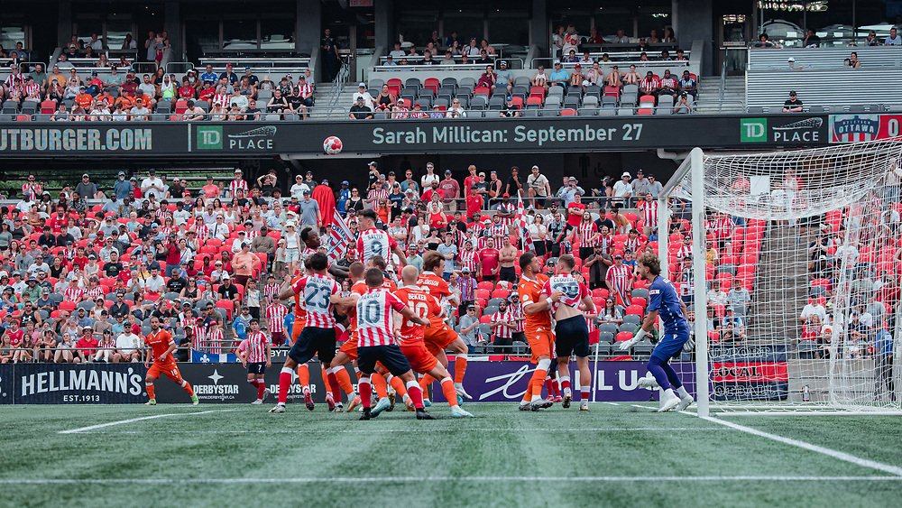 Canucks At Home (@ca_athome) on Twitter photo Even honours to start the day as <a href="/atletiOttawa/">Atlético Ottawa</a> strike back in stoppage time for a 1-1 final against <a href="/ForgeFCHamilton/">Forge FC</a>.
The hosts likely the happier side on the day after Tabla's late spot-kick cancelled out Bekker's second goal this week.
📷: Philippe Larivière / <a href="/phil_lrv/">Phil Larivière</a> Even honours to start the day as <a href="/atletiOttawa/">Atlético Ottawa</a> strike back in stoppage time for a 1-1 final against <a href="/ForgeFCHamilton/">Forge FC</a>.
The hosts likely the happier side on the day after Tabla's late spot-kick cancelled out Bekker's second goal this week.
📷: Philippe Larivière / <a href="/phil_lrv/">Phil Larivière</a>