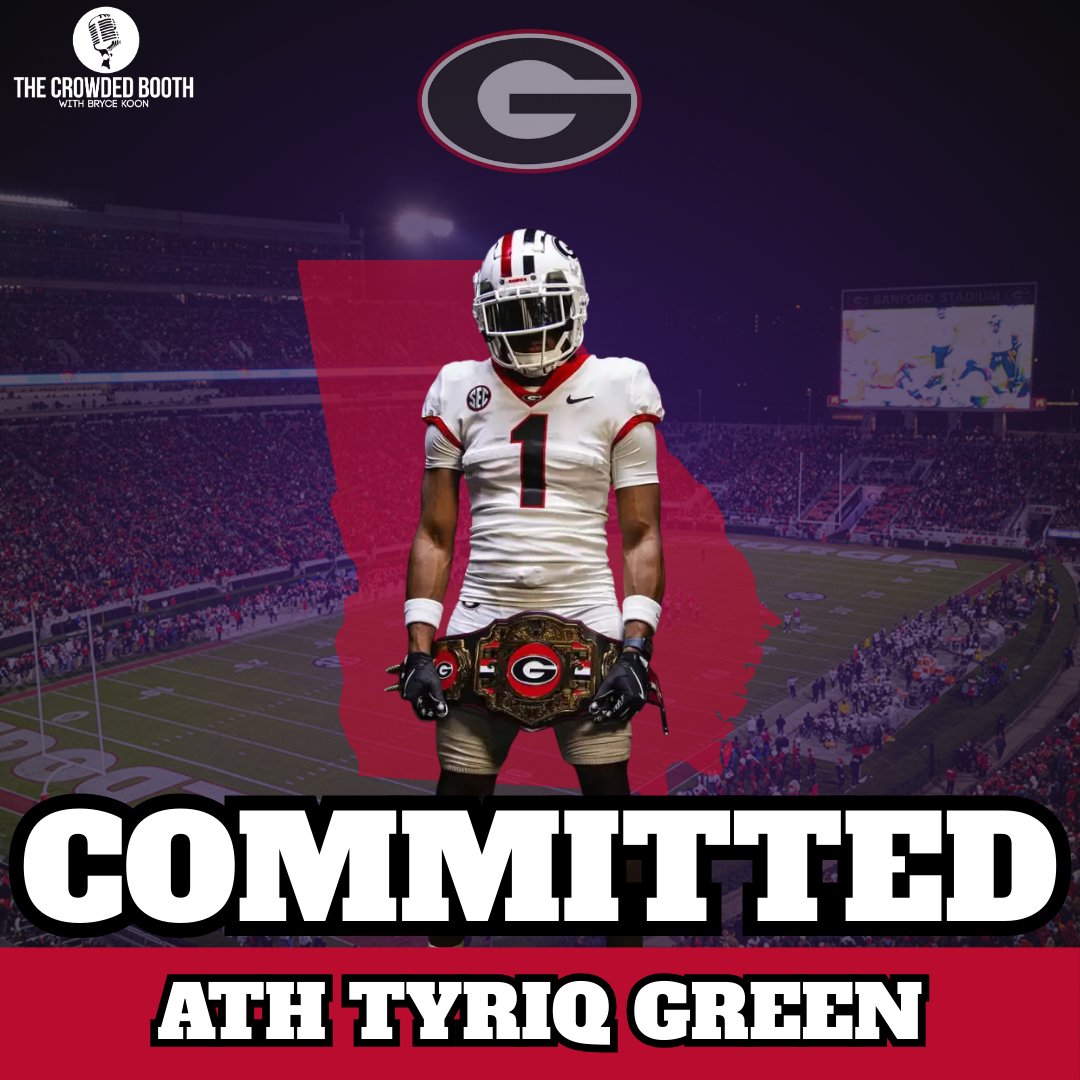 thecrowdedbooth's tweet image. 4⭐️ ATH Tyriq Green commits to #Georgia over Miami and Auburn
The Buford (Ga.) product tallied 28 total tackles and 5 INT's during his junior season
#GoDawgs