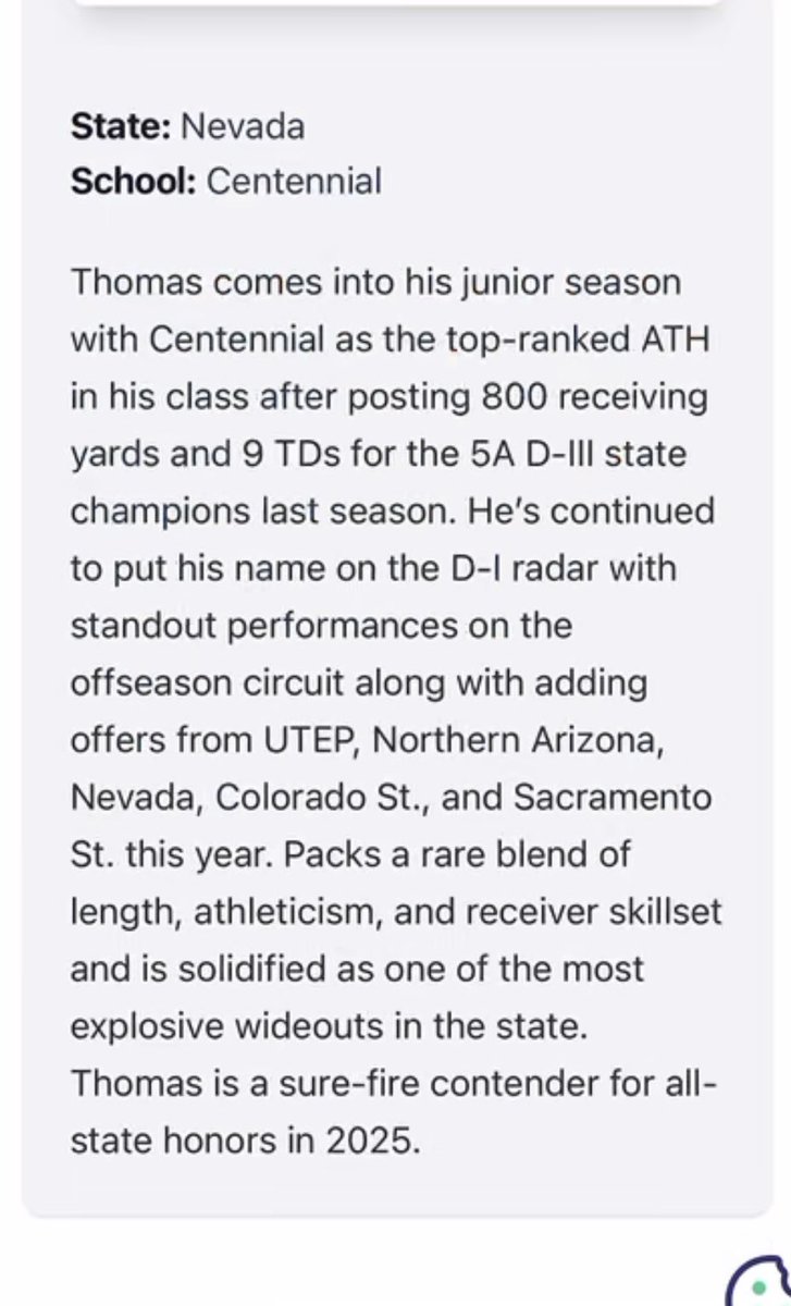 Jpt_thejet's tweet image. Thank you for the article @PrepRedzoneNV ! More work to be done.I am now the #9 ranked player in 27' in nevada and the #1 27' ATH in Nevada

@MikeWatersP1 @phase1football @DJ_Campbell26 @GregBiggins @BrandonHuffman @PrepRedzoneNV @nevadapreps @247Sports @blairangulo @realedrankin