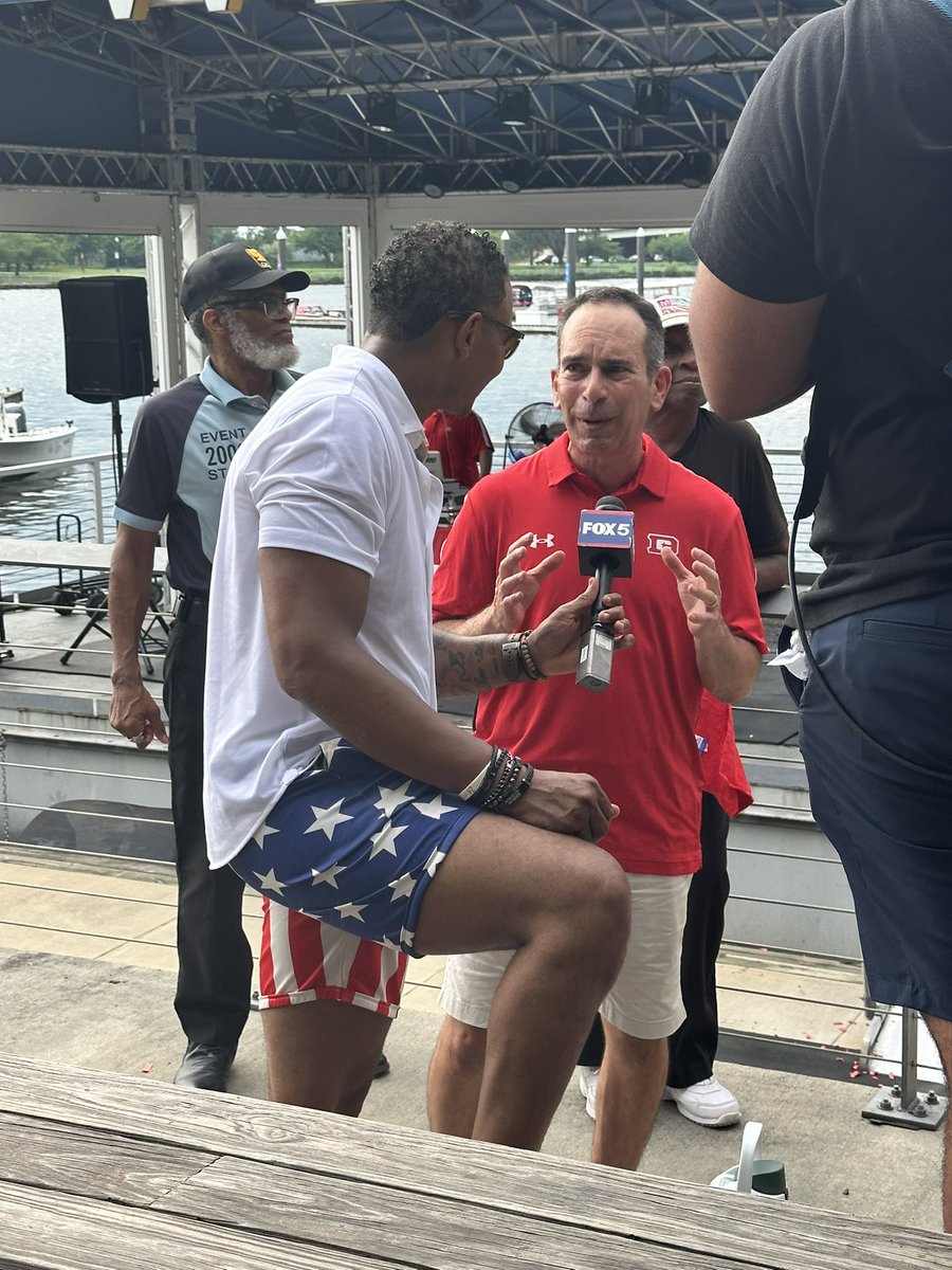 DKaplanFox5DC's tweet image. I’m just over here watching @RealChadRicardo cook at the DC Defenders championship celebration. Tune into #FoxLocal now!
