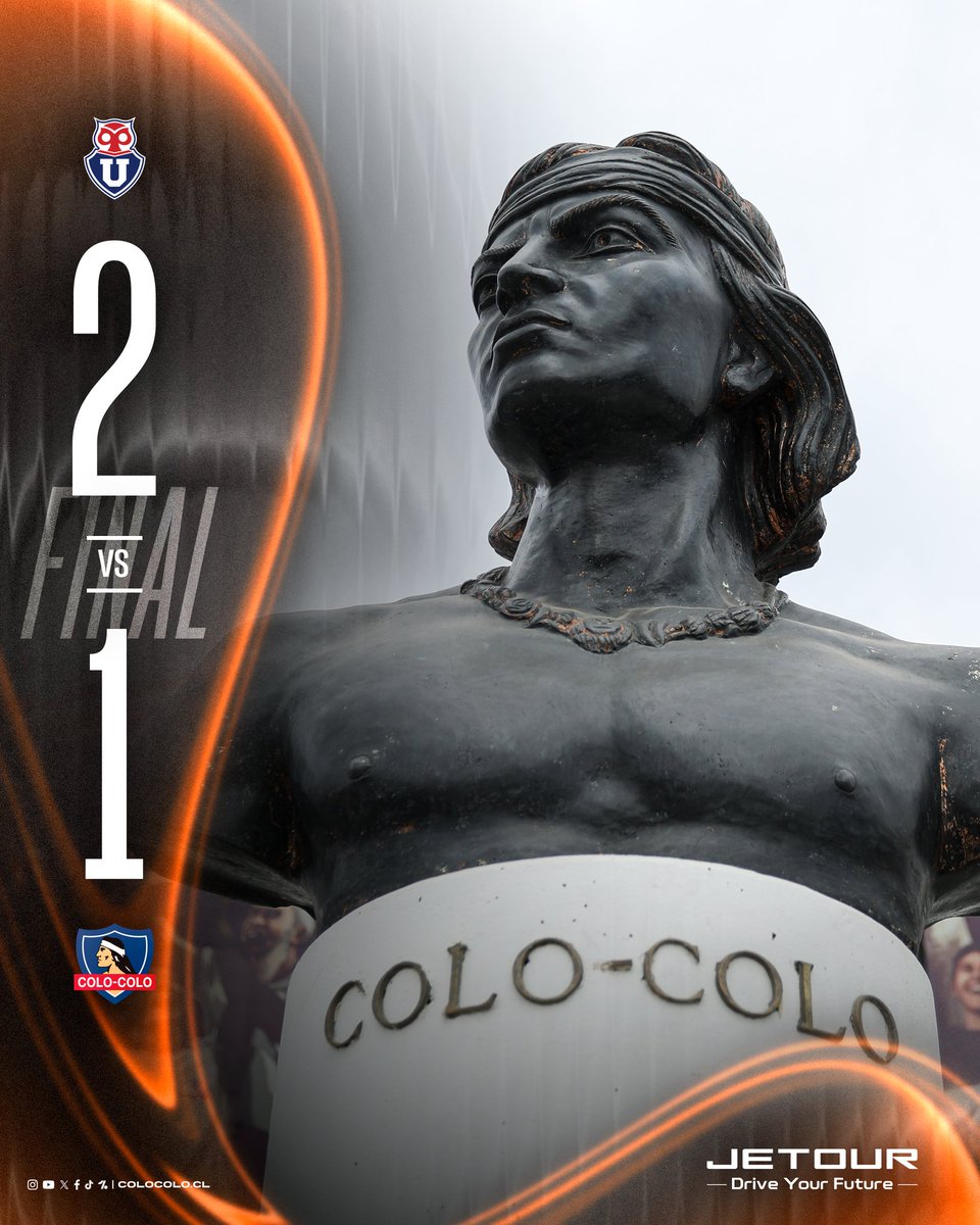 Terminó el partido ⚪️⚫️

Perdimos ante Universidad de Chile en el Estadio Nacional.

Presentado por Jetour

#𝑉𝑎𝑚𝑜𝑠𝐶𝑜𝑙𝑜𝐶𝑜𝑙𝑜 • #𝐶𝑒𝑛𝑡𝑒𝑛𝑎𝑟100