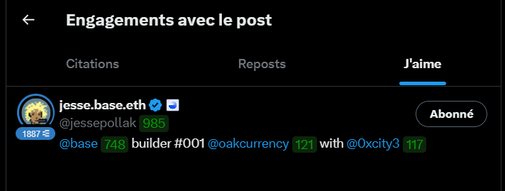 Frédéric M. ⚡️ (@fredericm) on Twitter photo Only 1 like on this 🔥 post about <a href="/fantasy_top_/">fantasy.top</a> possibly moving to Base.
Just one.
You lazy bunch 😤
And guess who it was?
Yep…
👀 Only 1 like on this 🔥 post about <a href="/fantasy_top_/">fantasy.top</a> possibly moving to Base.
Just one.
You lazy bunch 😤
And guess who it was?
Yep…
👀