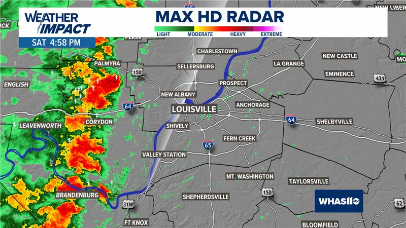 Sarandon Raboin (@sarandon_raboin) on Twitter photo We're under a second weather delay at <a href="/ISCOChamp/">ISCO Championship</a>.
WHAS11 Meteorologist <a href="/MallorySchnell/">Mallory Schnell</a> says these storms are racing across our area. Here's her radar as of 5pm. We're under a second weather delay at <a href="/ISCOChamp/">ISCO Championship</a>.
WHAS11 Meteorologist <a href="/MallorySchnell/">Mallory Schnell</a> says these storms are racing across our area. Here's her radar as of 5pm.