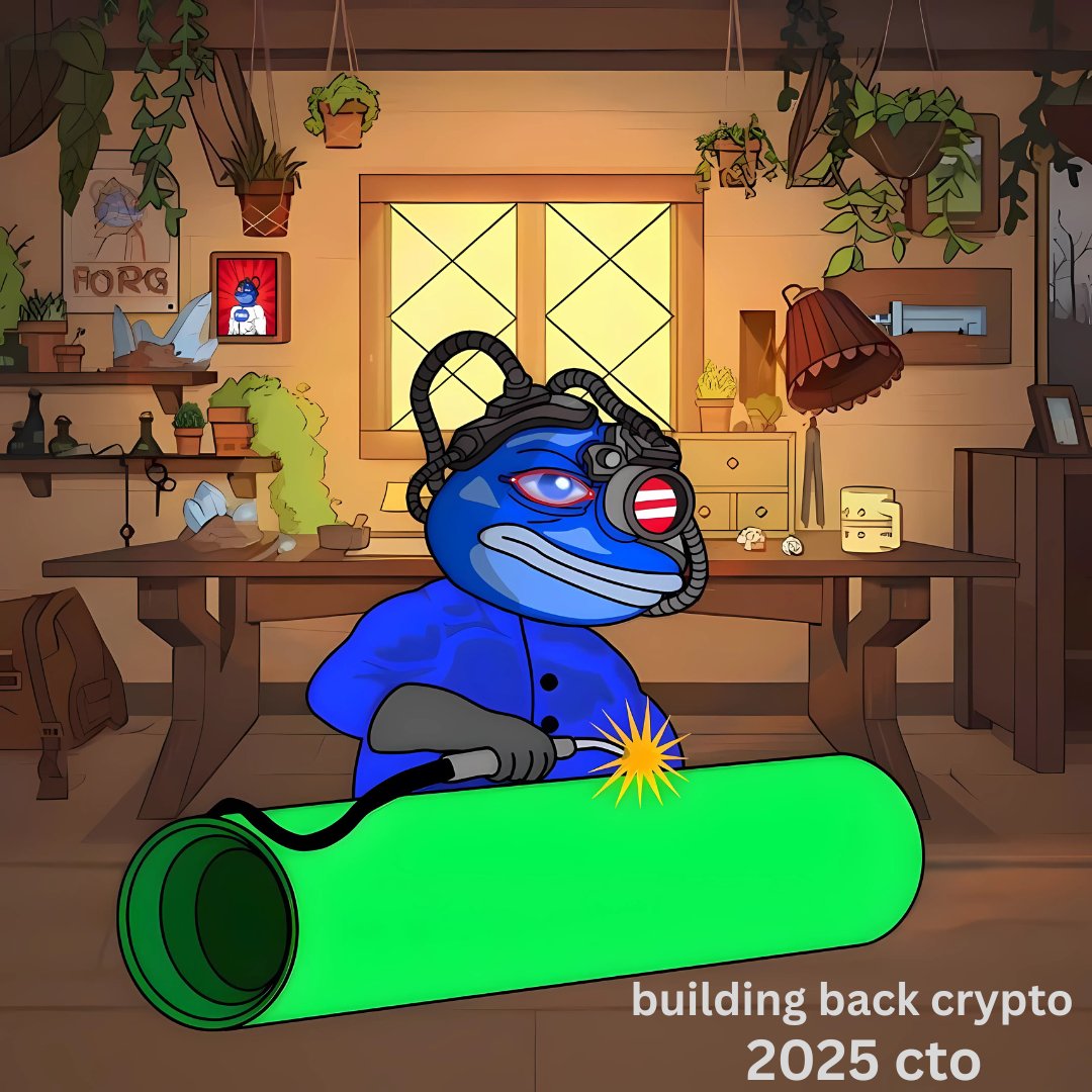 forg_mattfurie's tweet photo. $FORG is back at forging again, FOR THE PEOPLE! 

Join TG to learn the secrets of forging green candles, you get to ask Matt Furie himself about the secrets of acquiring 10% of $FORG in silence:

https://t.co/loAv4pFcKz https://t.co/NxtvOmswm5
