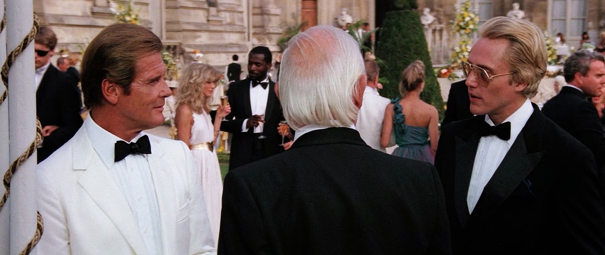 Max Zorin and #JamesBond meet for the first time in A View To A Kill (1985).