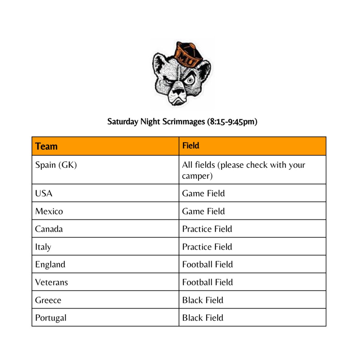 MercerWSoccer's tweet image. Saturday night game schedule!