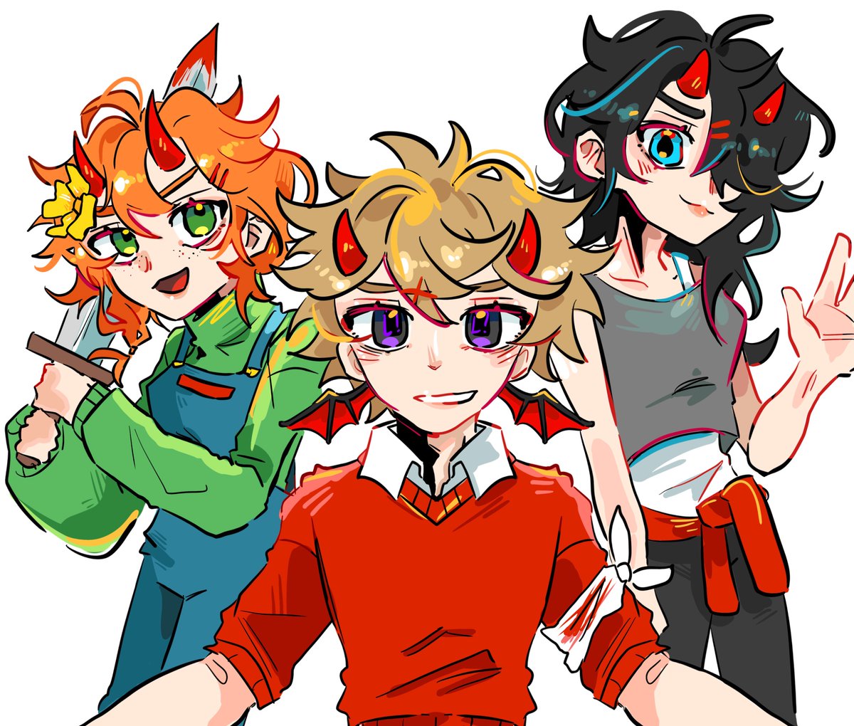 Sketchi3r's tweet image. Villys? Villies? Idk at this point

#traffictwt #pastlife #Geminitayfanart #grianfanart #pearlescentmoonfanart