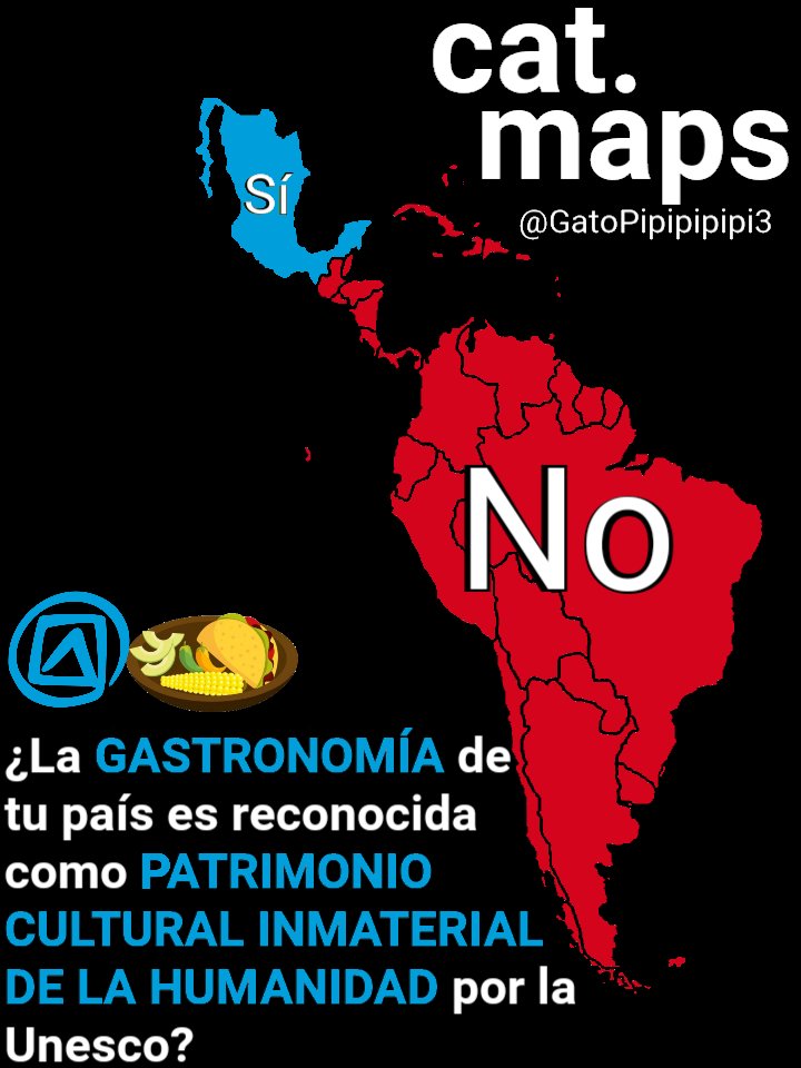 Países cuya gastronomía es reconocida como Patrimonio cultural inmaterial de la Humanidad por la Unesco