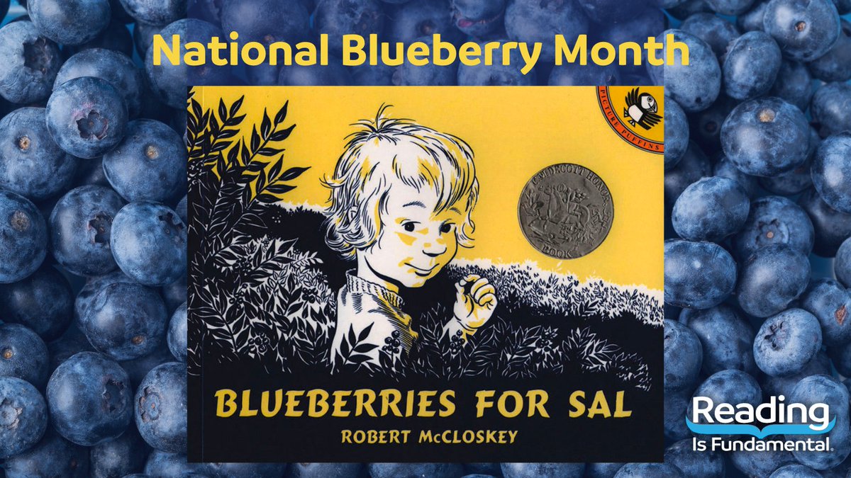 RIFWEB's tweet image. Kerplink🫐, kerplank🫐, kerplunk🫐.
Share the #classic Blueberries for Sal for National Blueberry Month. This #book is pure summer sweetness & is supported by a host of resources in #LiteracyCentral including a #readaloud video! rif.org/literacy-centr… #readingjoy #joyofreading