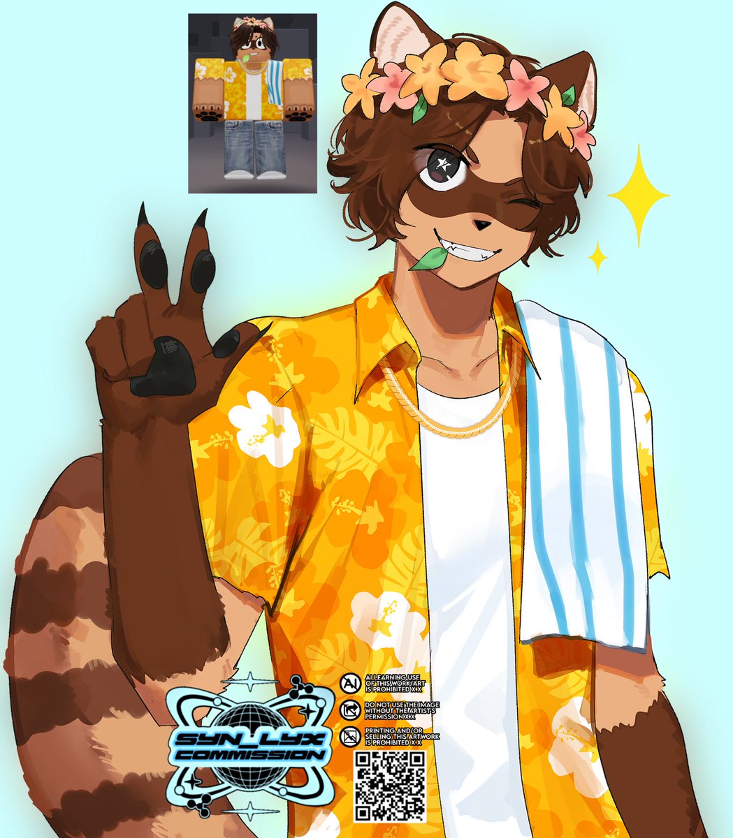 syn_lyx's tweet image. commission for dexterousAVI
☀️🌺 #robloxart