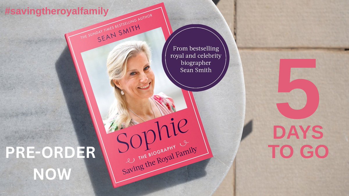 Sean Smith (@seansmithceleb) on Twitter photo Five days to go to the publication of my new biography Sophie: Saving the Royal Family. I hope it will mean more people recognise the important work she has done for women survivors of conflict rape - a despicable weapon of war. #savingtheroyalfamily
📖<a href="/bookshop_org_UK/">Bookshop.org</a> Five days to go to the publication of my new biography Sophie: Saving the Royal Family. I hope it will mean more people recognise the important work she has done for women survivors of conflict rape - a despicable weapon of war. #savingtheroyalfamily
📖<a href="/bookshop_org_UK/">Bookshop.org</a>