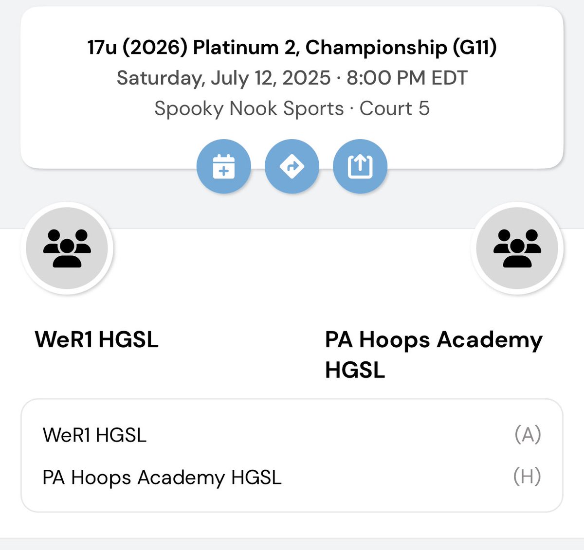 I will be playing tonight at Hoop Group 2025 LIVE Summer Jam Fest / Championship HGSL at Spooky Nook. 
🗓️ Saturday, July 12th
⏰ 8:00pm
📍 Court 5
Vs WeR1 HGSL