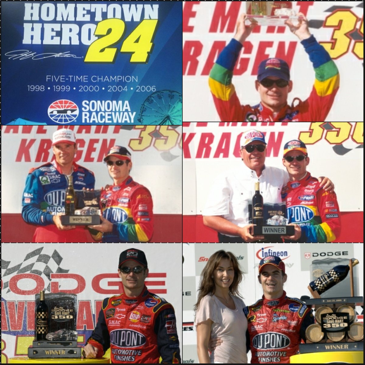 JGinfo's tweet image. Jeff Gordon on @RaceSonoma: "I love coming out here. Not just because it's home. It is just so many things. The weather, wine country, family... and I love this racetrack. I'm thrilled that I've had the opportunity to win here five times." #NASCAR