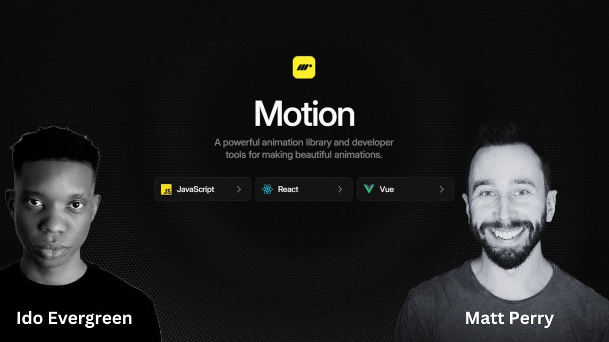 Ido Evergreen (@idoevergreen) on Twitter photo Just dropped a new podcast episode with <a href="/mattgperry/">Matt Perry</a> , creator of Motion (previously Framer Motion).
If you care about web animations or frontend dev in general, you should give this one a listen.
YT: bit.ly/4lw2bcm
Spotify: bit.ly/3UaDZQs Just dropped a new podcast episode with <a href="/mattgperry/">Matt Perry</a> , creator of Motion (previously Framer Motion).
If you care about web animations or frontend dev in general, you should give this one a listen.
YT: bit.ly/4lw2bcm
Spotify: bit.ly/3UaDZQs