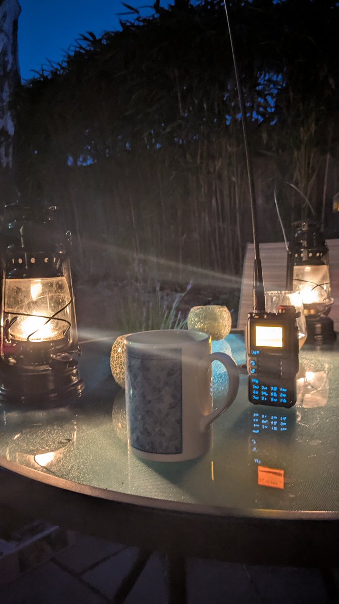 Summer nights, hurricane lamps, flight radar and a radio scanner.