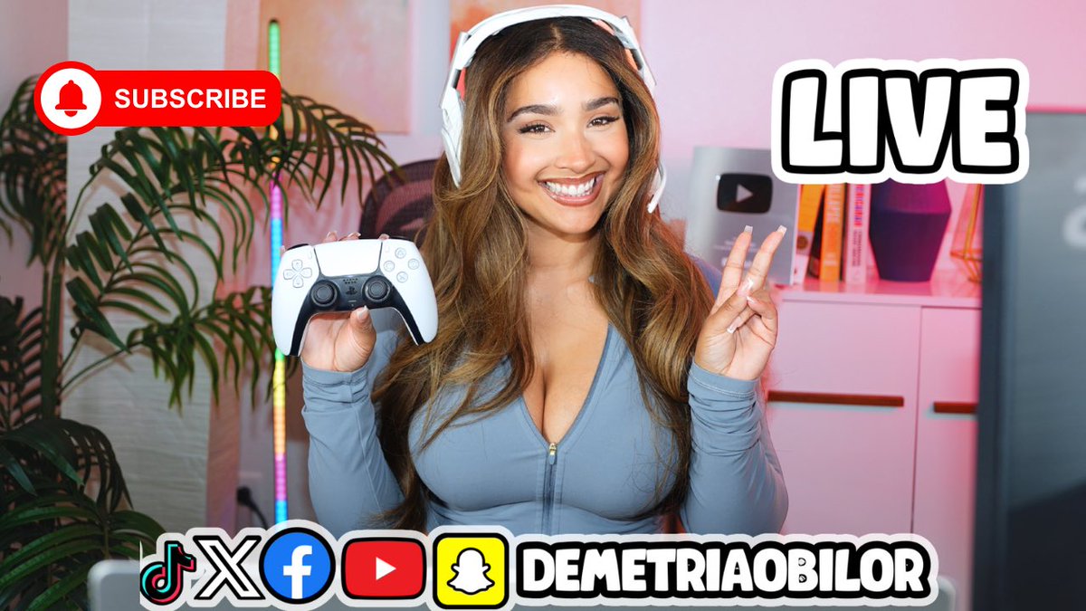 DemetriaObilor's tweet image. Live now! 💕
On YouTube: youtube.com/live/G0lKKt9e5…
Twitch: twitch.tv/demetriaobilor