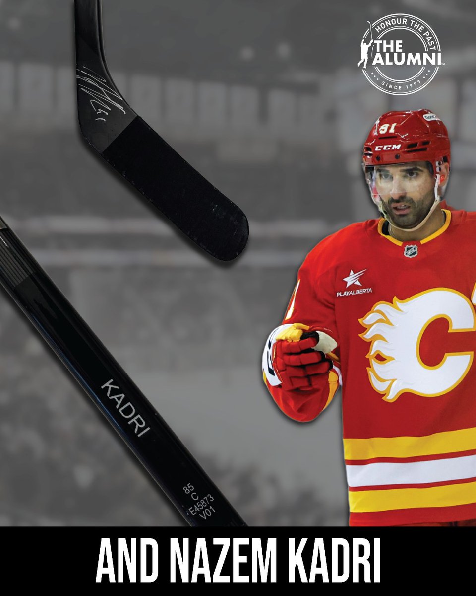NHLAlumni's tweet image. Bringing the heat this week! 🔥🏒
Bid NOW on game-used and autographed sticks courtesy of the @NHLFlames and @GoldenKnights ➡️ bit.ly/3HysRdb