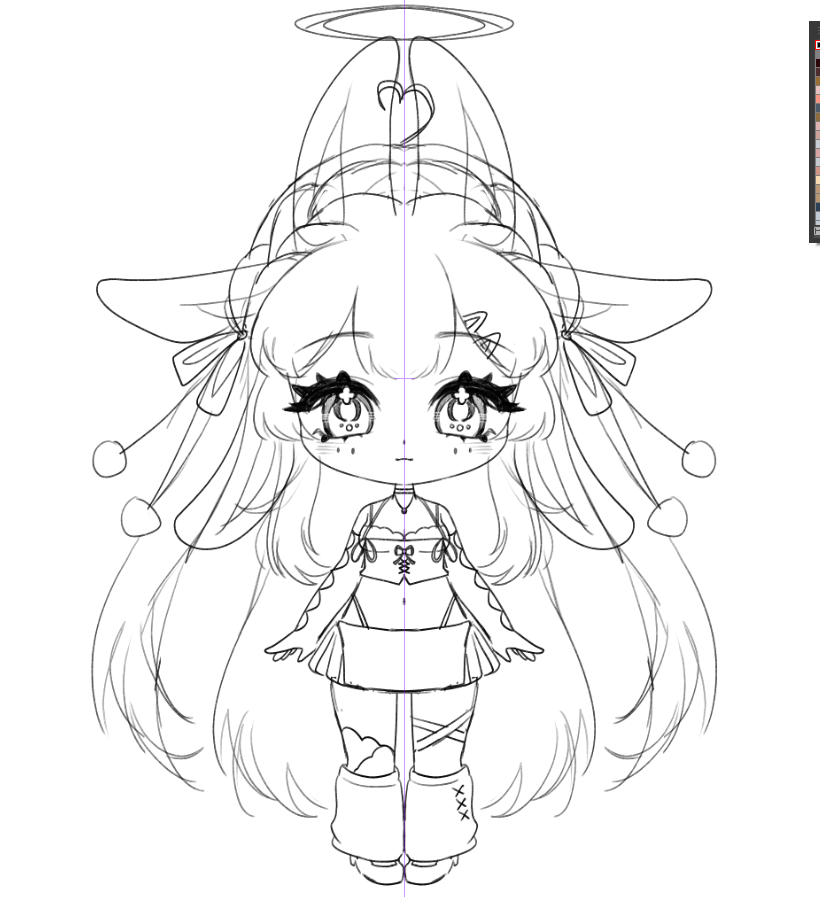 chibi vtuber sketchies ! 🩶