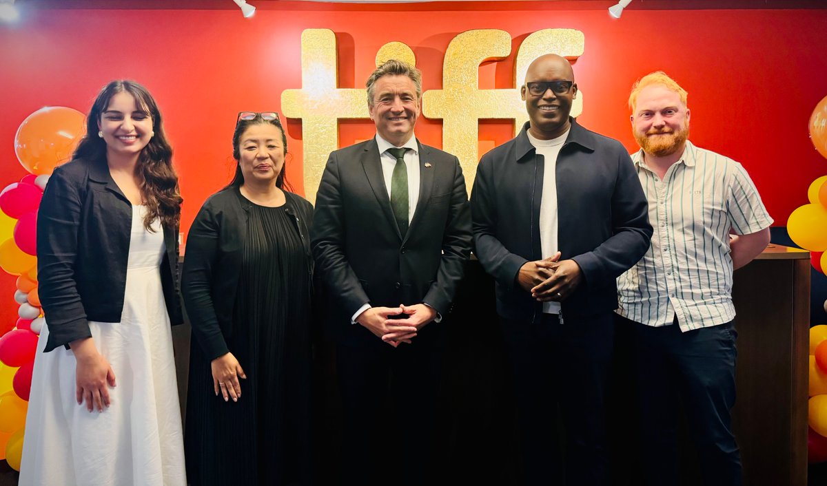 It was great to meet with Cameron Bailey, CEO of the iconic Toronto International Film Festival, &amp; team, to chat about  the festival &amp; Irelands plans for 2025.

Coincidentally, Mayor Chow led a Screen Industry mission to 🇮🇪, &amp; 🇨🇦 is out in force at the Galway Film Fleadh this wk!