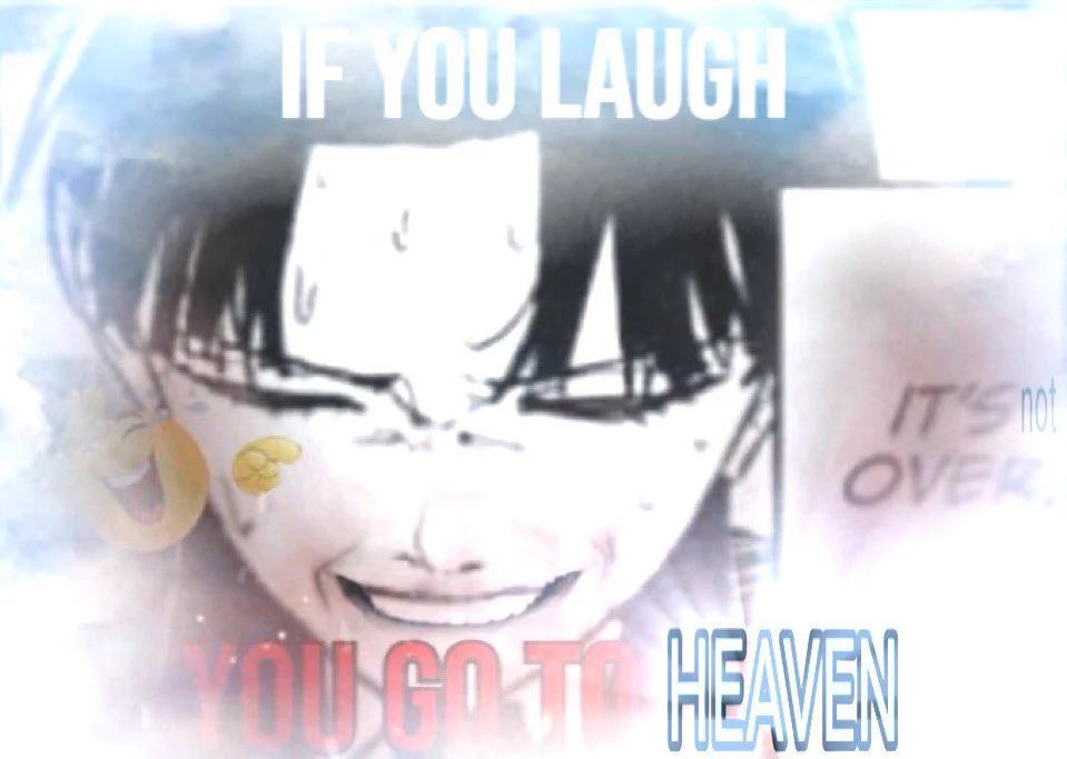 mngxia's tweet photo. if you laugh you go to heaven https://t.co/Oo649XqYze