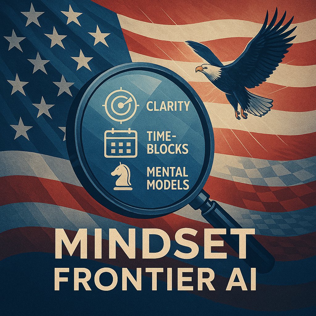 FinFrontierAI's tweet photo. 🚨🧠Most people want billionaire results but run on default behaviors that keep them average.
The top 1% guard time, filter noise, and stay calm when others panic.
🎧 The 7 Invisible Behaviors That Scale You https://t.co/g1IeocUCMO
#Mindset #AI #EliteThinking https://t.co/n2C8RYikmM