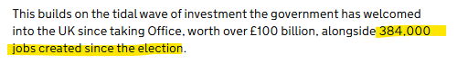 Julian Jessop (@julianhjessop) on Twitter photo <a href="/dannynolan64/">Hoggish Greedly: Eco-villain</a> pps. and don't even start me on this claim... 👇
The '384,000 jobs created since the election' comes from the Workforce Jobs Survey, which is a not very reliable sample poll and only taken quarterly (hence why its only available up until March, before the big increases in <a href="/dannynolan64/">Hoggish Greedly: Eco-villain</a> pps. and don't even start me on this claim... 👇
The '384,000 jobs created since the election' comes from the Workforce Jobs Survey, which is a not very reliable sample poll and only taken quarterly (hence why its only available up until March, before the big increases in