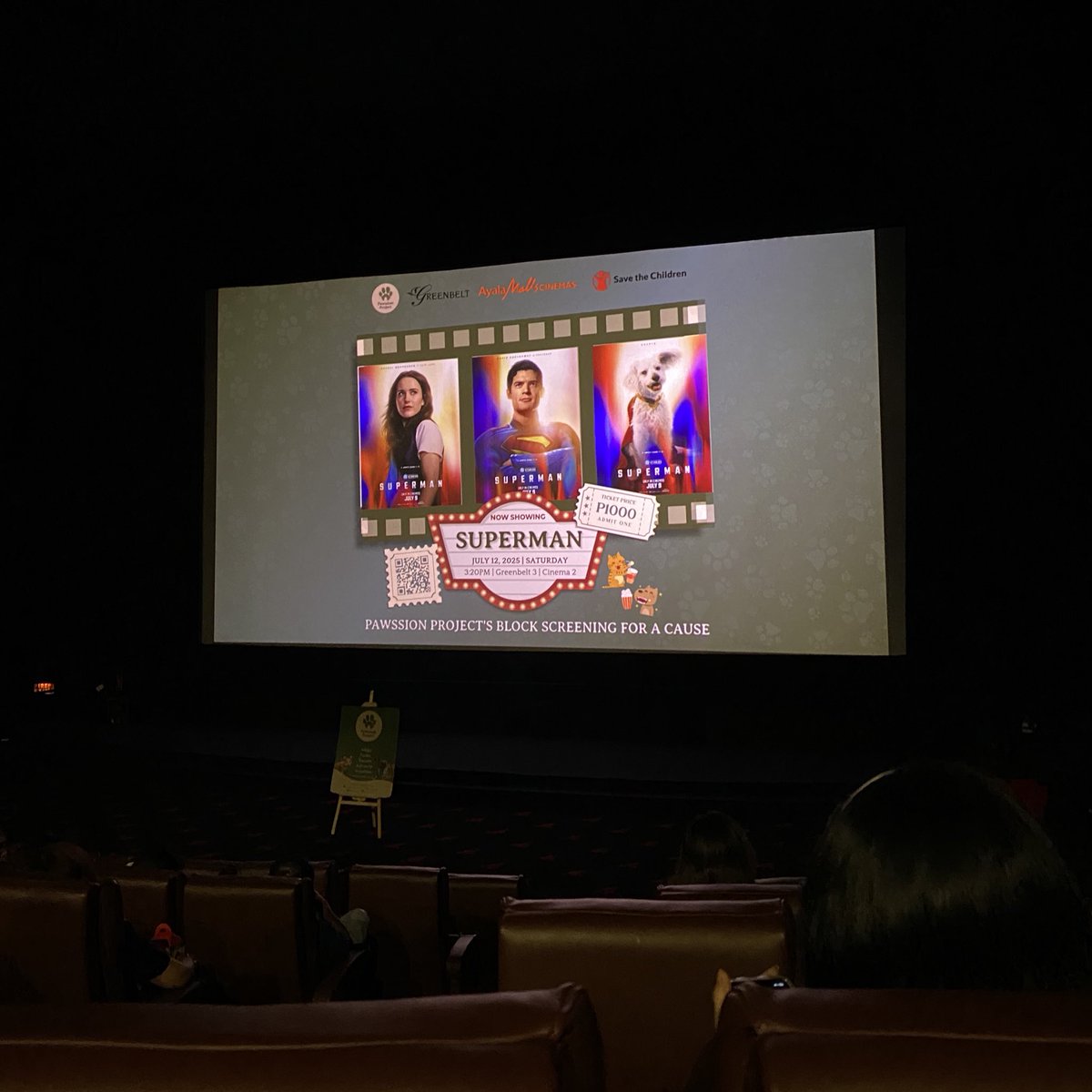 raeanneapril's tweet photo. we watched Pawssion Project Foundation's block screening of Superman today.
#Superman #AdoptDontShop #PawssionProject https://t.co/93sKl4Tqsj