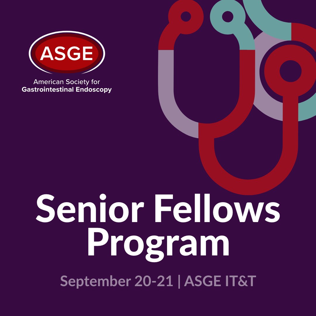 ASGEendoscopy's tweet image. 💼 Hey second &amp;amp; third-year #GIFellows: this one’s for YOU! Join ASGE’s FREE Senior Fellows Program, September 20–21 at ASGE IT&amp;amp;T and level up your career with expert tips, interactive breakouts &amp;amp; hands-on training. Claim your spot now! hubs.ly/Q03vcDlg0 #GITwitter