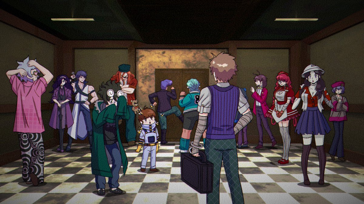 A lot of interesting faces can be first found inside of the elevator room!
Hopefully you aren't too claustrophobic. 

#kumitantei #screenshotsaturday #indiegame