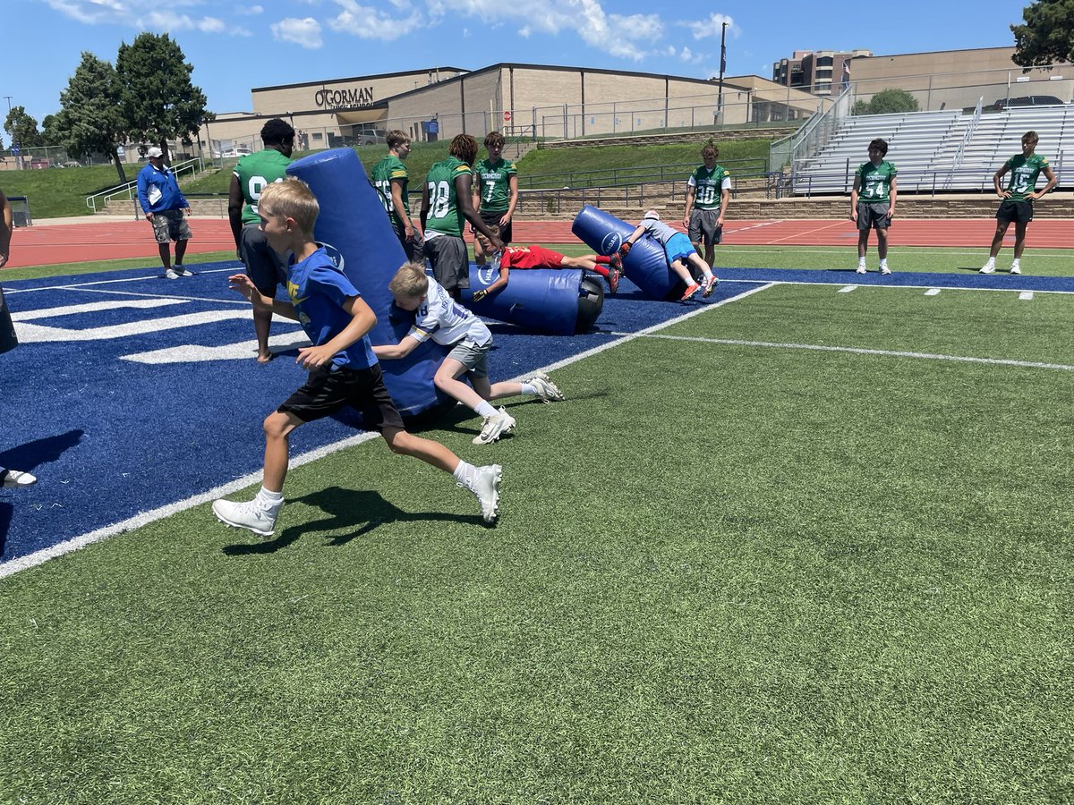 Elementary Football camp was a great success!  The future Knights showed off their skills.