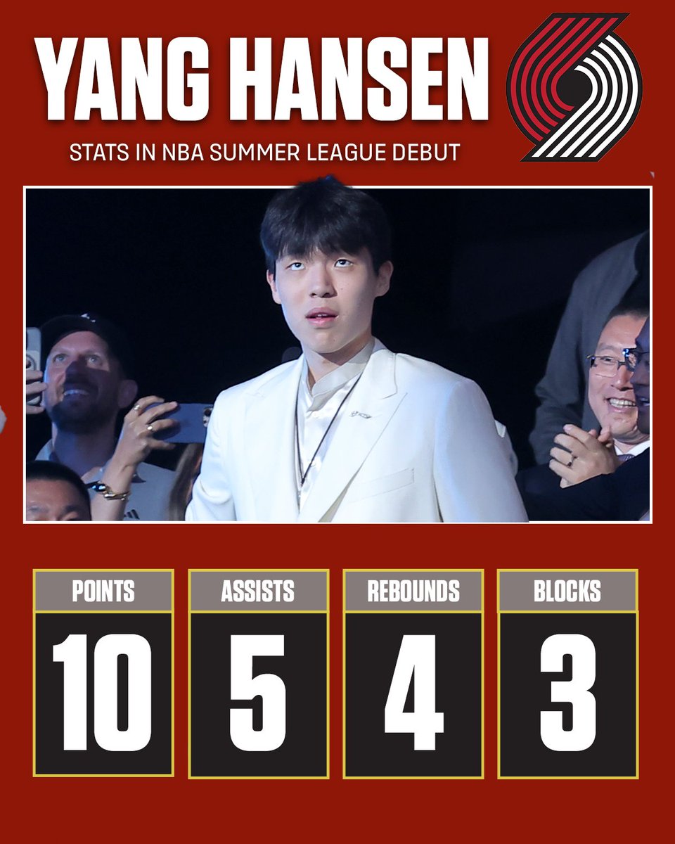 NBAonNBC's tweet image. Yang Hansen: one of us.