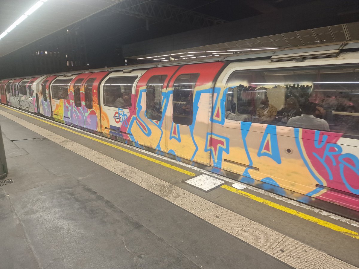E7Drew's tweet image. .@TfL left this train in service yesterday on the Central Line. .@SouthEastRailGp 
I saw it at Stratford just after midnight today heading towards Hainault.