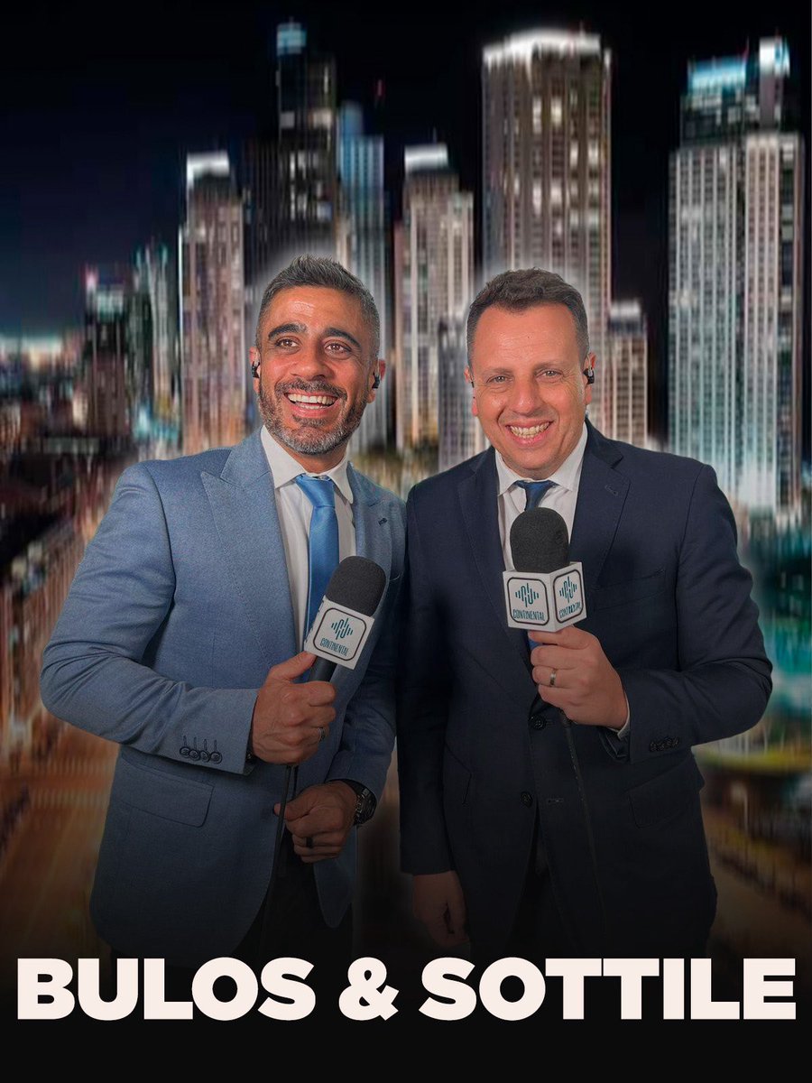 Federico Bulos (@federicobulos) on Twitter photo Nuevo ciclo ✔️
Esta dupla, en Radio <a href="/Continental590/">Radio Continental AM 590</a>
En un día histórico te relatamos el regreso de Di María al fútbol argentino, en el Gigante.
Central vs Godoy Cruz desde las 15 horas en AM 590
<a href="/cholosottile/">Cholo Sottile</a> Nuevo ciclo ✔️
Esta dupla, en Radio <a href="/Continental590/">Radio Continental AM 590</a>
En un día histórico te relatamos el regreso de Di María al fútbol argentino, en el Gigante.
Central vs Godoy Cruz desde las 15 horas en AM 590
<a href="/cholosottile/">Cholo Sottile</a>
