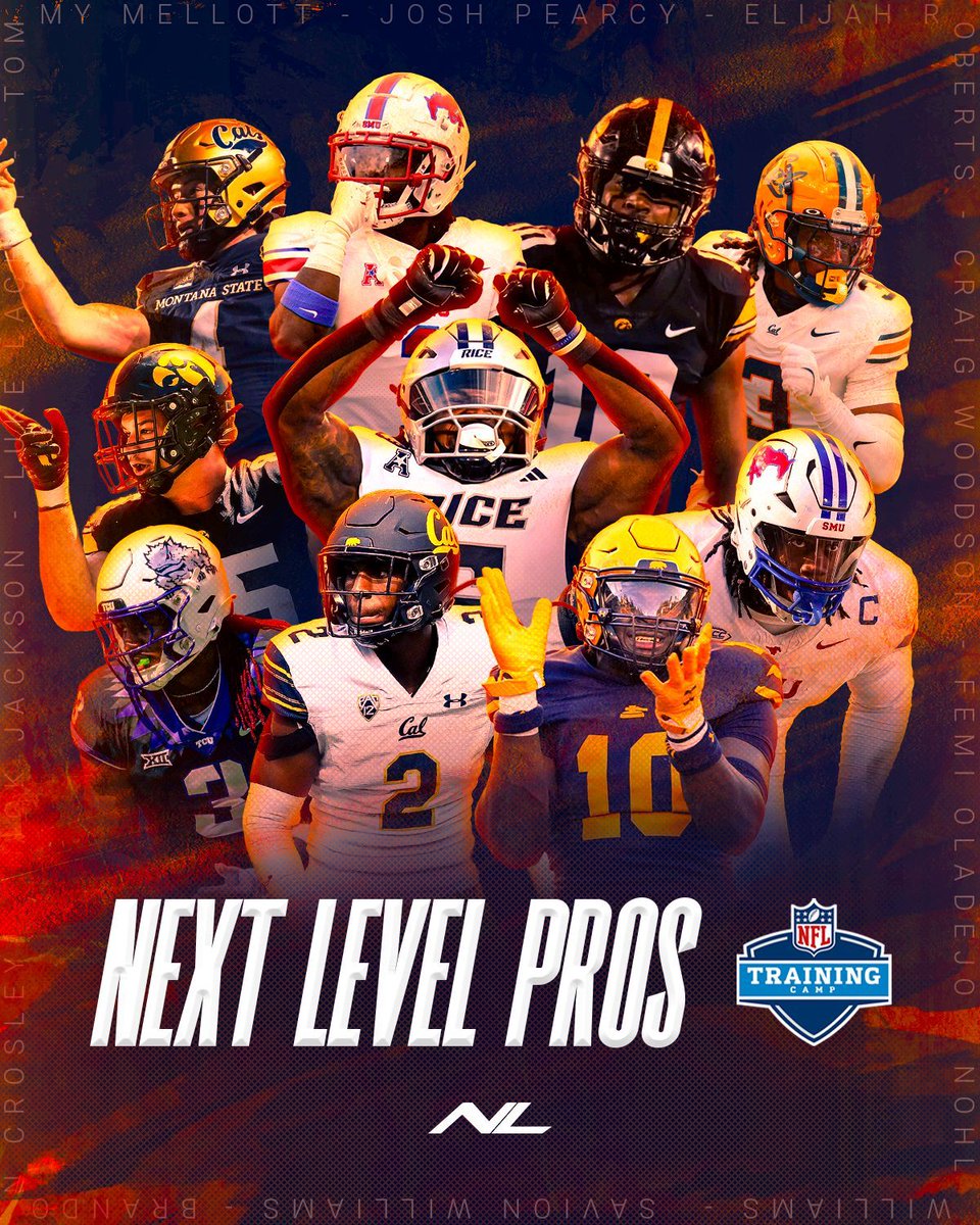 NFL Training Camp better get ready... these Next Level coaches are locked in for their professional debuts 🫡 🔒 🏈 wishing all our coaches good luck as you start your next chapter playing ball!

#NextLevel #NextLevelSports #NFL #TrainingCamp #NFLTrainingCamp