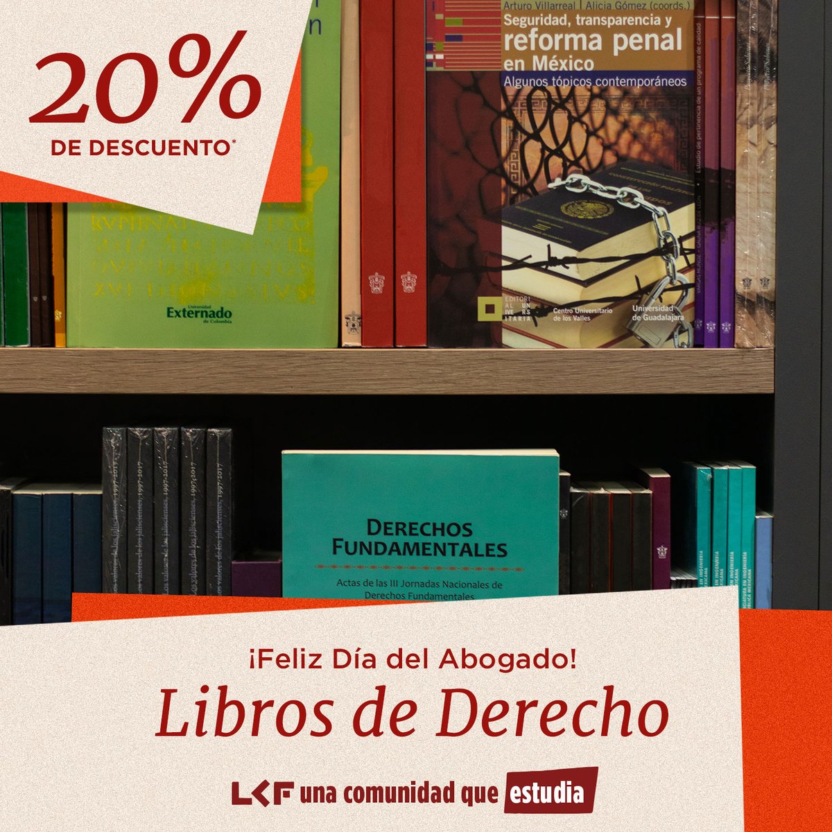 Hoy conmemoramos la vocación jurídica, el pensamiento crítico y el compromiso con la justicia. 🧑‍⚖️⚖️ Y para celebrarlos, todo el mes de julio los libros de derecho tienen un 20% de descuento.

📍 Periférico Norte 1695, Zapopan 
📱libreriacarlosfuentes.mx 

#LCF #SigamosLeyendo