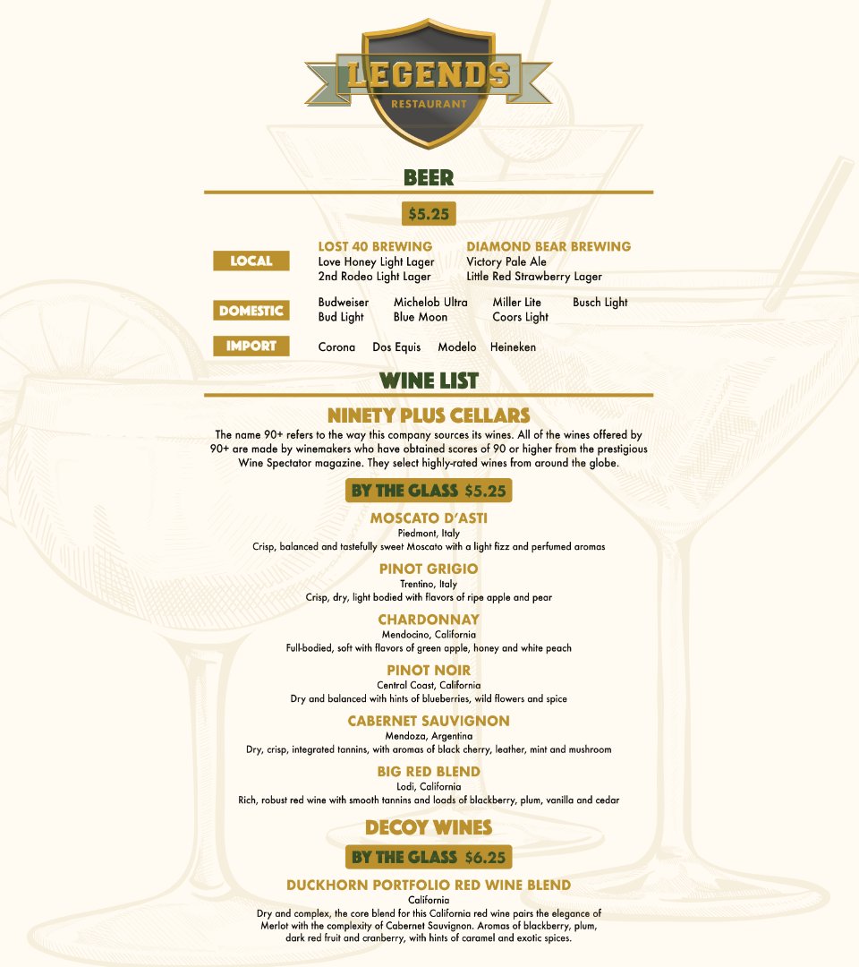 SaracenCasinoAR's tweet image. 🍸 A New Legend is Stirring... 🍹
From mango margaritas to mojitos and mules — our new cocktail menu at Legends Restaurant is shaking things up. Come sip, savor, and discover your new favorite! 🥂