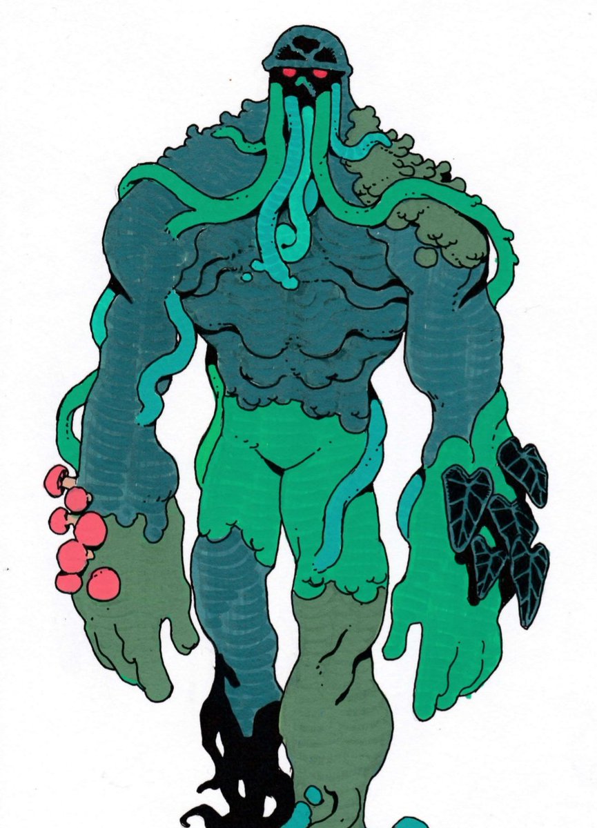 pallett_ryan's tweet photo. Swamp Thing from the sketchbook https://t.co/hod1jBsSXq