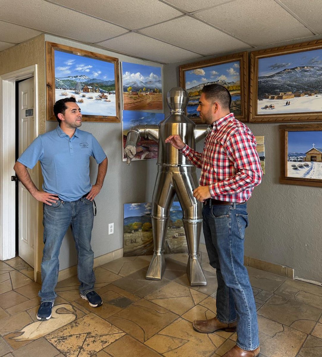 RepGabeVasquez's tweet image. Some of our best ideas in New Mexico come from places like local steel plants in Belen, not from corporate boardrooms. These family-run businesses create jobs and build up our communities, but tariffs and rising costs are hitting them hard. I’m fighting to level the playing field…