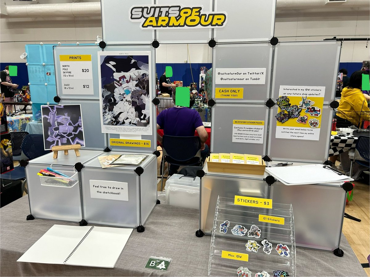 All set up at Cybfest NW! ✌️Hope to see you there :]p