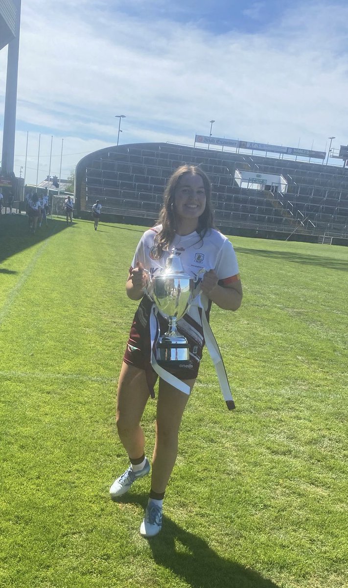 clontuskertns's tweet photo. 🏆 Champions!
Massive congratulations to Sarah Lyons and her phenomenal Galway teammates on their victory in the 1st All Ireland U23 A Final
🥇 What a moment for @GalwayCamogie96
💫 We couldn’t be prouder @clontuskertns
#BeirBua #U23AChampions #LegendaryWin https://t.co/8VGcbiBBZh