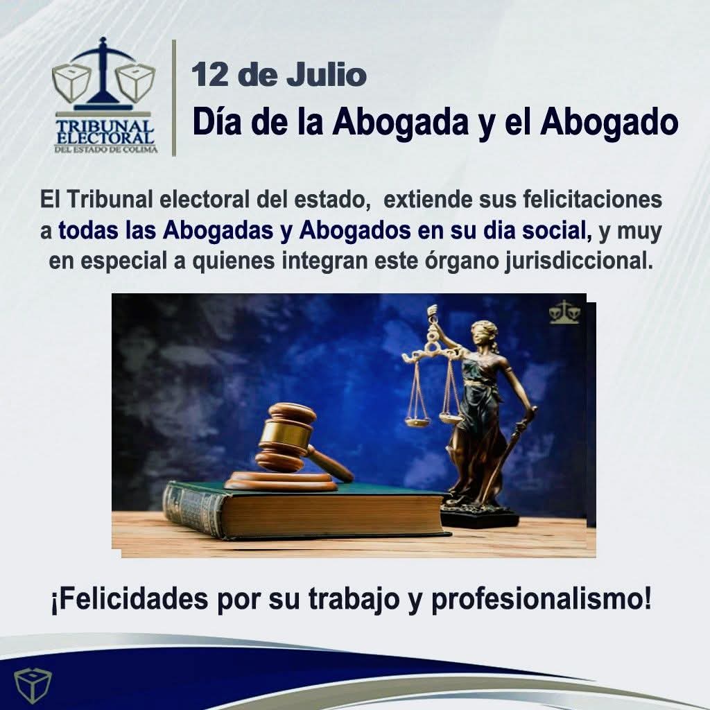 ⚖️🧑‍⚖️ Conmemorar el 𝗱𝗶́𝗮 𝗱𝗲𝗹 𝗔𝗯𝗼𝗴𝗮𝗱𝗼, significa también 𝗰𝗼𝗻𝗺𝗲𝗺𝗼𝗿𝗮𝗿 𝗲𝗹 𝗱𝗲𝗿𝗲𝗰𝗵𝗼 𝘆 𝗹𝗮 𝗷𝘂𝘀𝘁𝗶𝗰𝗶𝗮 𝘀𝗶𝗴𝗻𝗶𝗳𝗶𝗰𝗮 𝗵𝗮𝗰𝗲𝗿 𝗵𝗼𝗺𝗲𝗻𝗮𝗷𝗲 𝗮 𝗹𝗮 𝗯𝘂́𝘀𝗾𝘂𝗲𝗱𝗮 𝗱𝗲 𝗹𝗮 𝘃𝗲𝗿𝗱𝗮𝗱.

𝑴𝒖𝒄𝒉𝒂𝒔 𝑭𝒆𝒍𝒊𝒄𝒊𝒅𝒂𝒅𝒆𝒔. 📖⚖️🧑‍⚖️