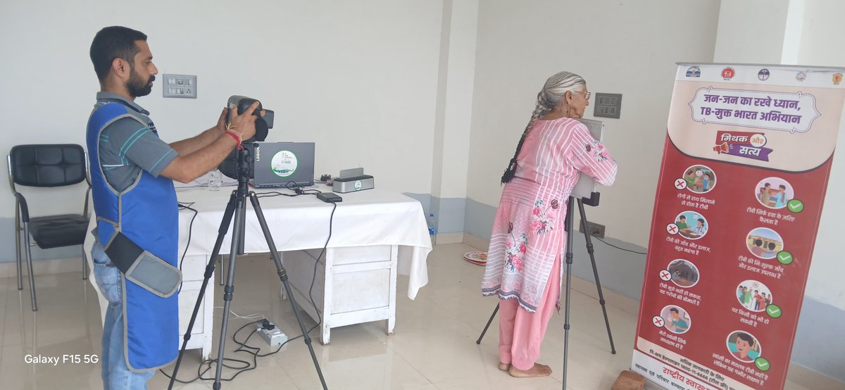 dtohpkgr's tweet image. ☑️Successful Nikshay Shivir w portable handheld X-ray @ GP Mehnja &amp;amp; Govt School Chowki Khalet, Block Gopalpur, Kangra
🎯Long day: Health staff showed exemplary spirit😂

— Despite repeated power cuts📊Chest X-rays: 229🫁Presumptive TB: 12

🎖️Relentless efforts for #TBMuktBharat💪