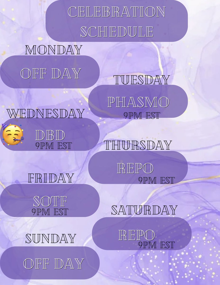 Doing my birthday celebration in just 9 more days! Currently I don’t plan on streaming Monday the 21st but we might do an impromptu one should I change my mind 💜 Again my official birthday will be Wednesday July 23rd and the goals board will be posted in the next few days!