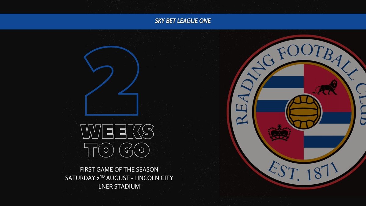 Just two weeks to go!
#readingfc
