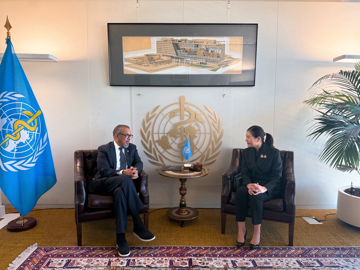 From Rio to Geneva! Thank you so much <a href="/DrTedros/">Tedros Adhanom Ghebreyesus</a> for your time, the warm welcome and thoughtful conversations. I truly appreciated the tour of the WHO. We’re proud to work alongside the WHO in promoting better health for all, especially our young people. Looking forward to