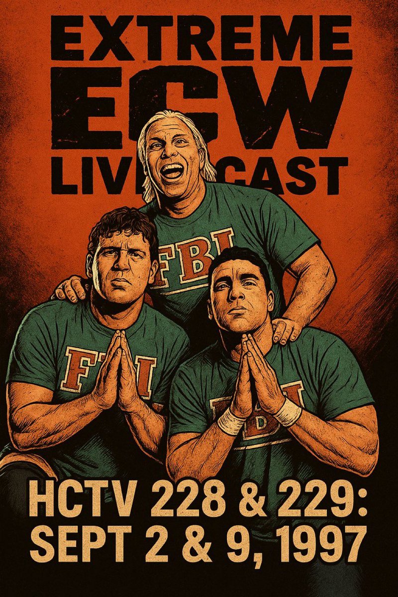 “Somebody say something about…”

Now Available!!

Extreme ECW Live Cast- Hardcore TV 228 &amp; 229: September 2 &amp; 9, 1997

Available exclusively on the <a href="/BTT_Podcast/">Booking The Territory 🎙</a> $5 Patreon tier 

Patreon.com/bookingtheterr… 

Hosts: <a href="/MPRU83/">Mike Pru</a>  <a href="/JohnVanDamage/">_</a> <a href="/LeoWyatt85/">Rick Beebe</a>